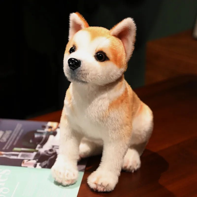 Lifelike Akita & Shiba Inu Plush - Cute Stuffed Animal Toy
