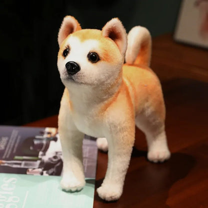 Lifelike Akita & Shiba Inu Plush - Cute Stuffed Animal Toy