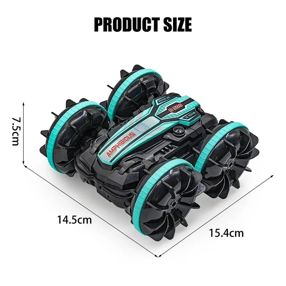 Amphibious RC Stunt Car - Double-Sided Flip, Drift Vehicle