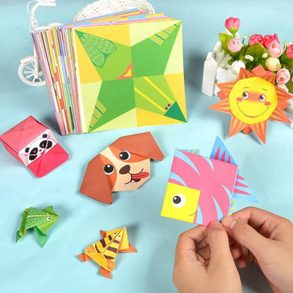 Cartoon Animal Origami Book: Educational Paper Craft Toy