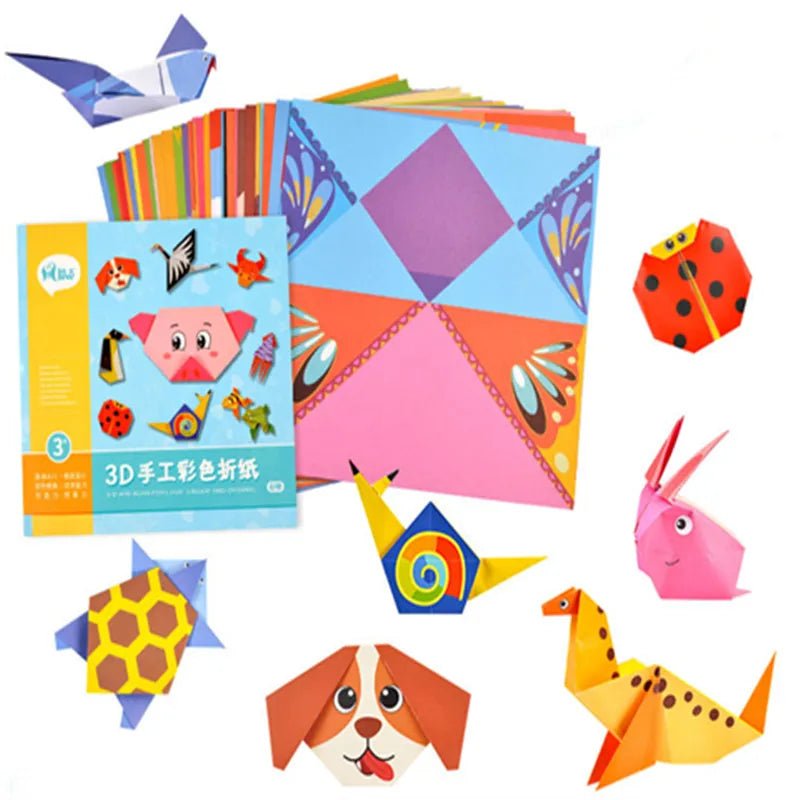 Cartoon Animal Origami Book: Educational Paper Craft Toy
