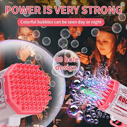 Astronaut Bubble Gun Machine – 5000+ Bubbles/Min, LED, Leak-Proof