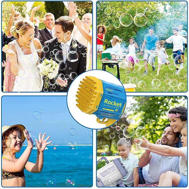 Astronaut Bubble Gun Machine – 5000+ Bubbles/Min, LED, Leak-Proof