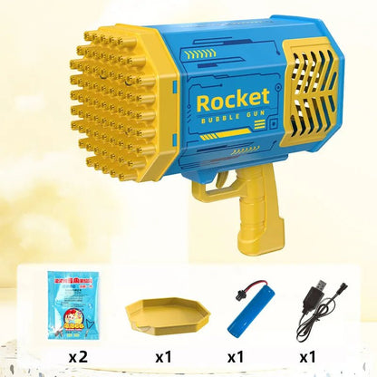 Astronaut Bubble Gun Machine – 5000+ Bubbles/Min, LED, Leak-Proof