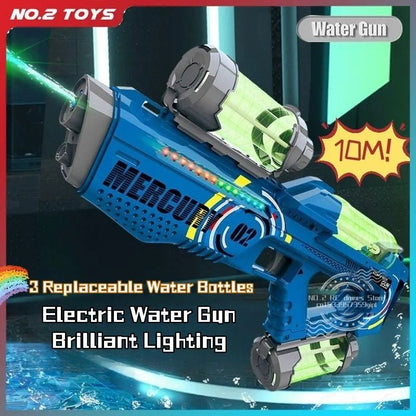 Automatic Water Gun with Light for Kids' Summer Fun