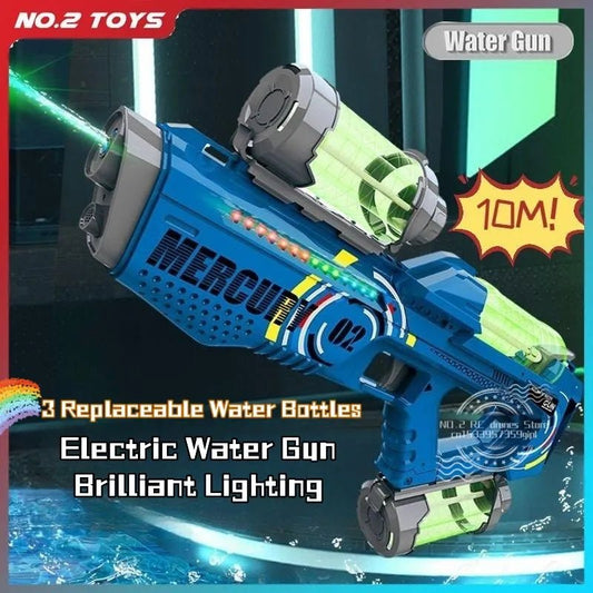 Automatic Water Gun with Light for Kids' Summer Fun