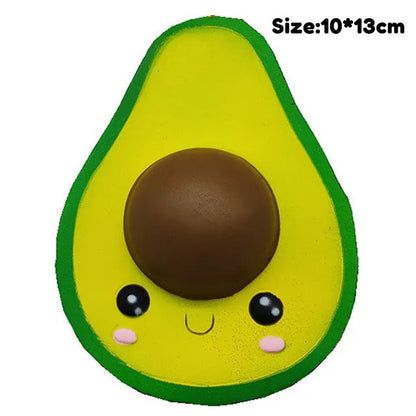 Avocado & Fruit Squishy Toy Set - Scented, Slow Rising, Educational