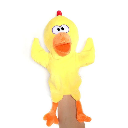 Animal Hand Puppets - Soft Educational Plush Toys for Babies