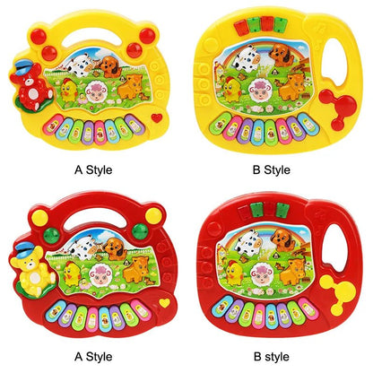 Baby's Animal Sound Piano Keyboard - Flashing Musical Toy