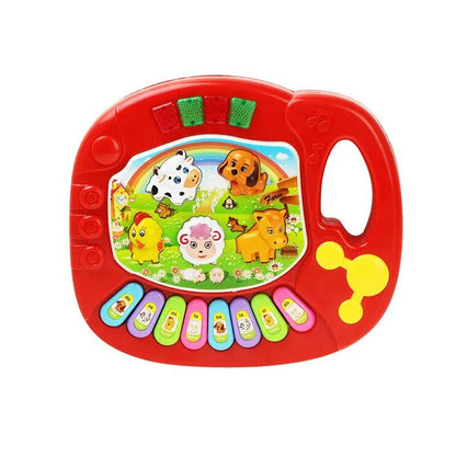 Baby's Animal Sound Piano Keyboard - Flashing Musical Toy