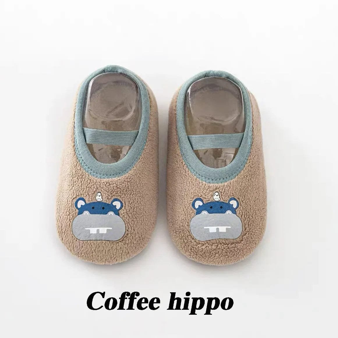 Newborn Anti-Slip Warm Socks - Rubber Sole Crib Shoes for Babies