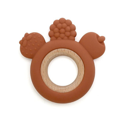 Let's Make Rudder-Shape Silicone & Wooden Teether Toy