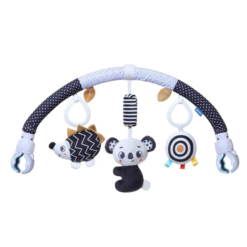 Infant Stroller Arch Toy with Chimes & Squeaker