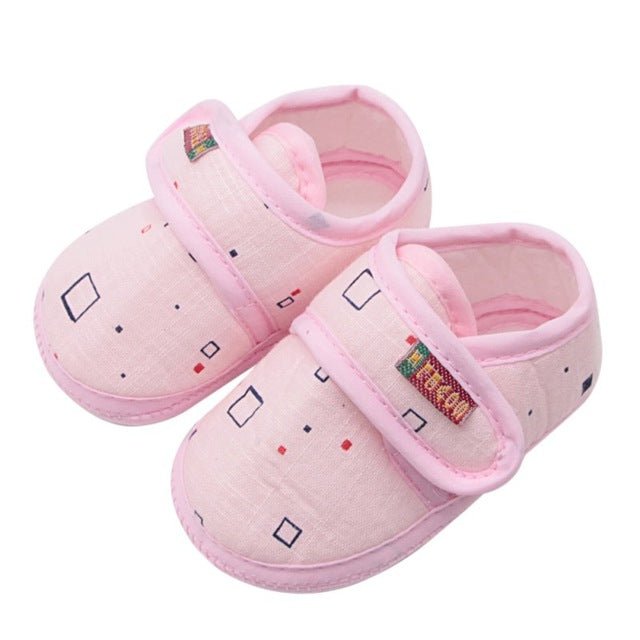Baby Shoes I Love Papa Mama Letter Printed Soft Bottom Footwear