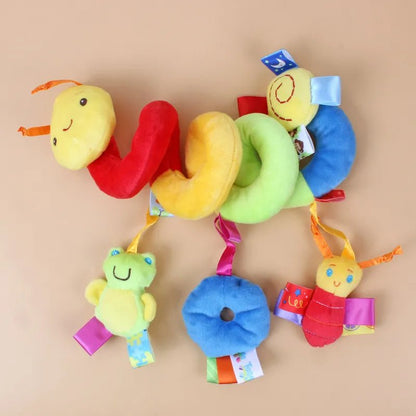Baby Crib & Car Seat Spiral Rattle Toys - Soft Mobiles for Newborn Gift