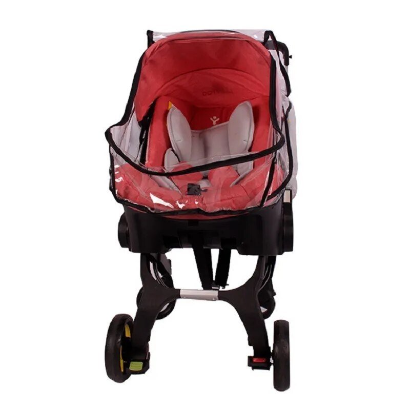 Double-Zipper Windproof PVC Baby Carriage Rain Cover