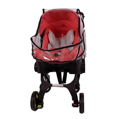Double-Zipper Windproof PVC Baby Carriage Rain Cover