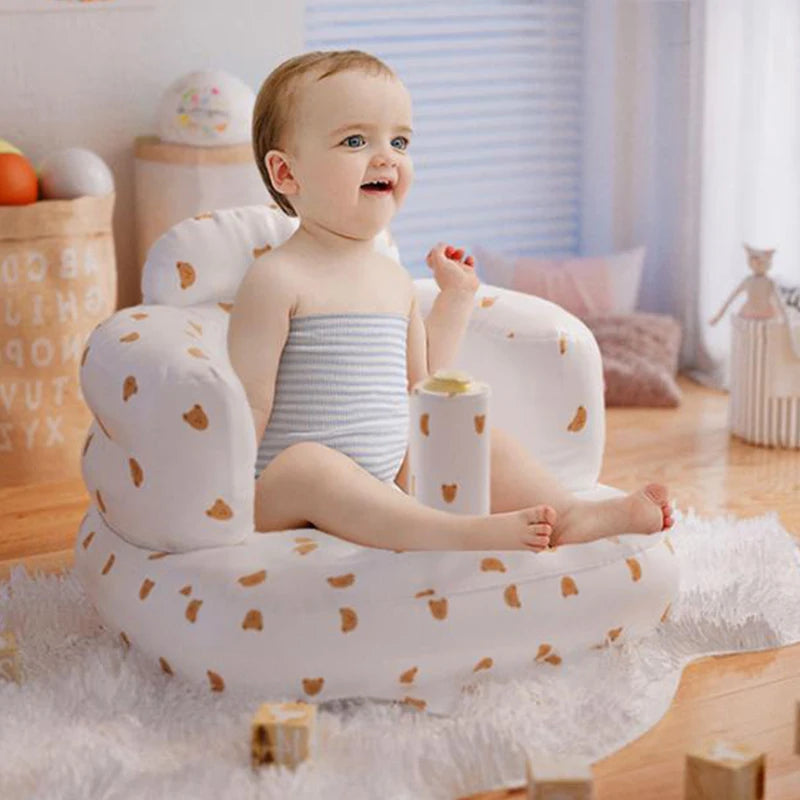Baby Inflatable Sofa – Portable PVC Bath & Floor Seat