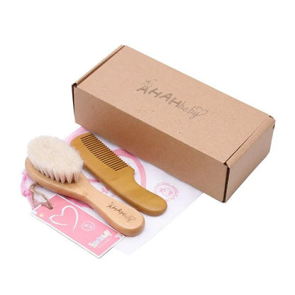 2pcs Baby Hair Brush & Comb Set for Newborn