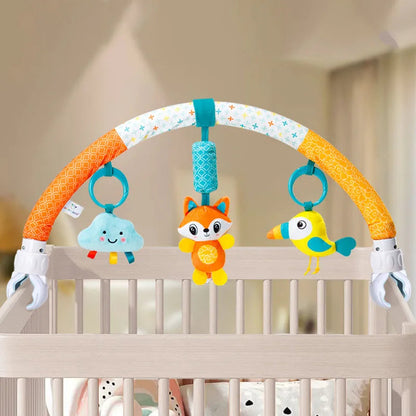 Infant Stroller Arch Toy with Chimes & Squeaker