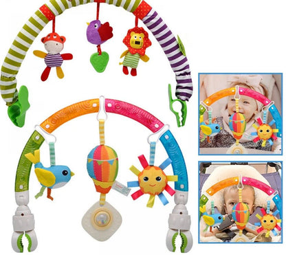 Baby Crib & Stroller Play Arch with Hanging Bell - Newborn to 3 Years