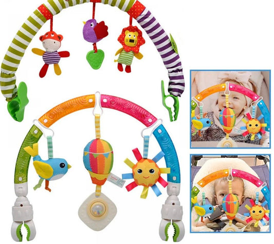 Baby Crib & Stroller Play Arch with Hanging Bell - Newborn to 3 Years