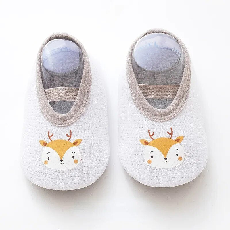Cute Baby Floor Sock Shoes - Soft Sole, Anti-Skid for 0-4Y Kids