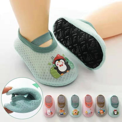Cute Baby Floor Sock Shoes - Soft Sole, Anti-Skid for 0-4Y Kids