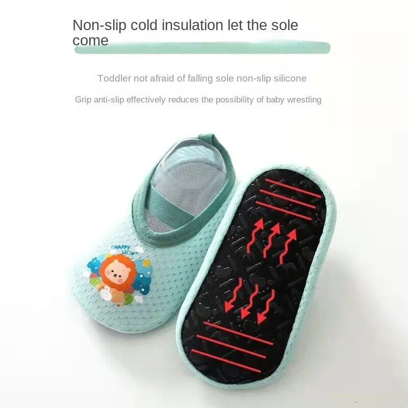 Cute Baby Floor Sock Shoes - Soft Sole, Anti-Skid for 0-4Y Kids