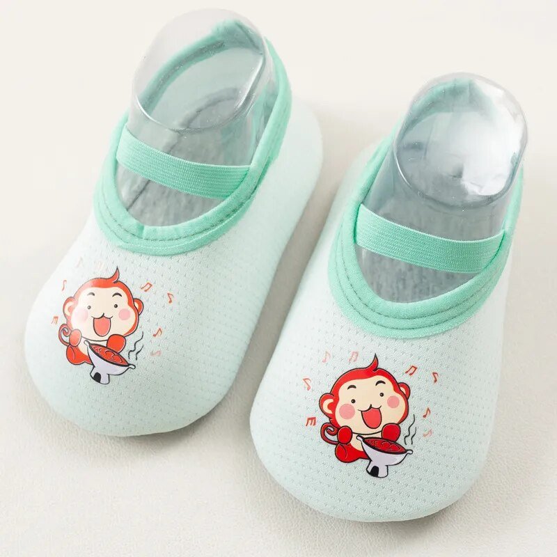 Cute Baby Floor Sock Shoes - Soft Sole, Anti-Skid for 0-4Y Kids