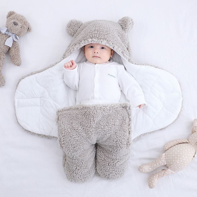Thick Fleece Newborn Sleep Bag with Cotton Lining