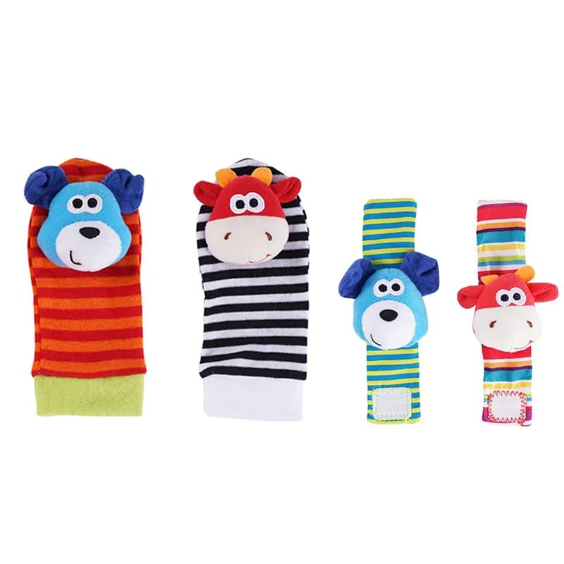 4-Piece Baby Rattle & Foot Finder Socks Set (12 Months+)