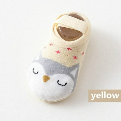 1 Pair Fashion Baby Girls Boys Cute Cartoon Non-slip Cotton Floor Socks