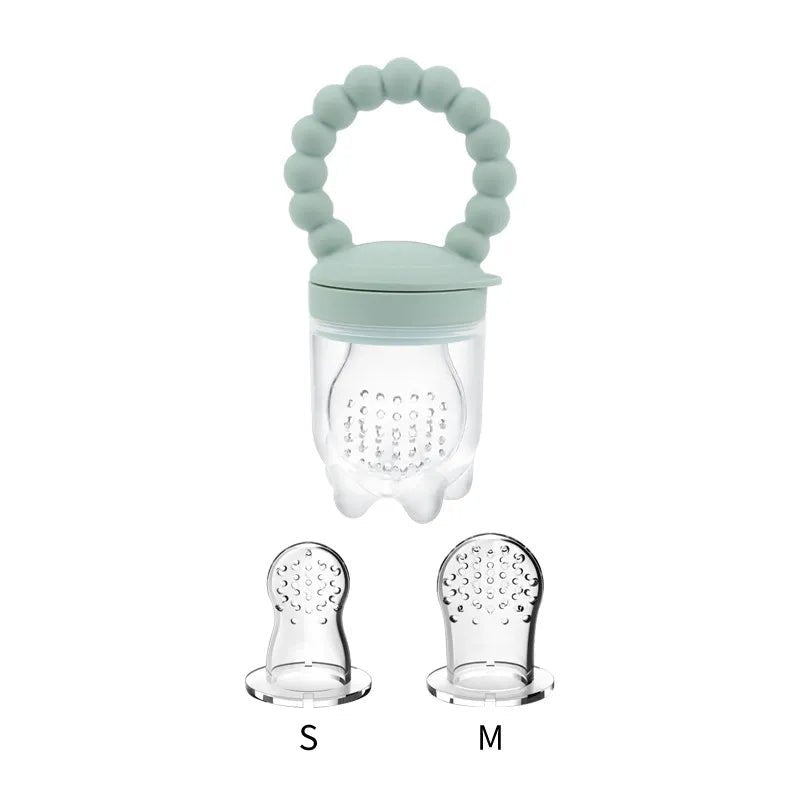 Baby Fruit Feeder Pacifier - Silicone Mesh Bag for Teething