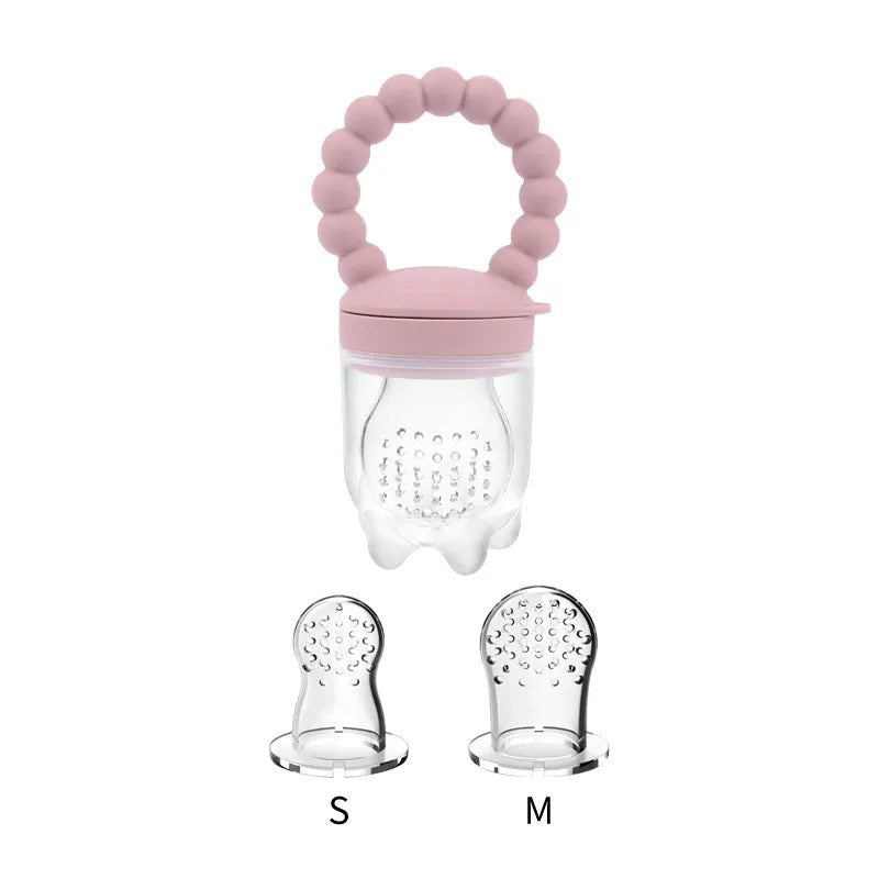 Baby Fruit Feeder Pacifier - Silicone Mesh Bag for Teething