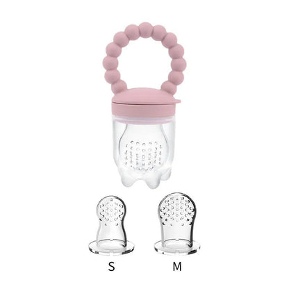 Baby Fruit Feeder Pacifier - Silicone Mesh Bag for Teething