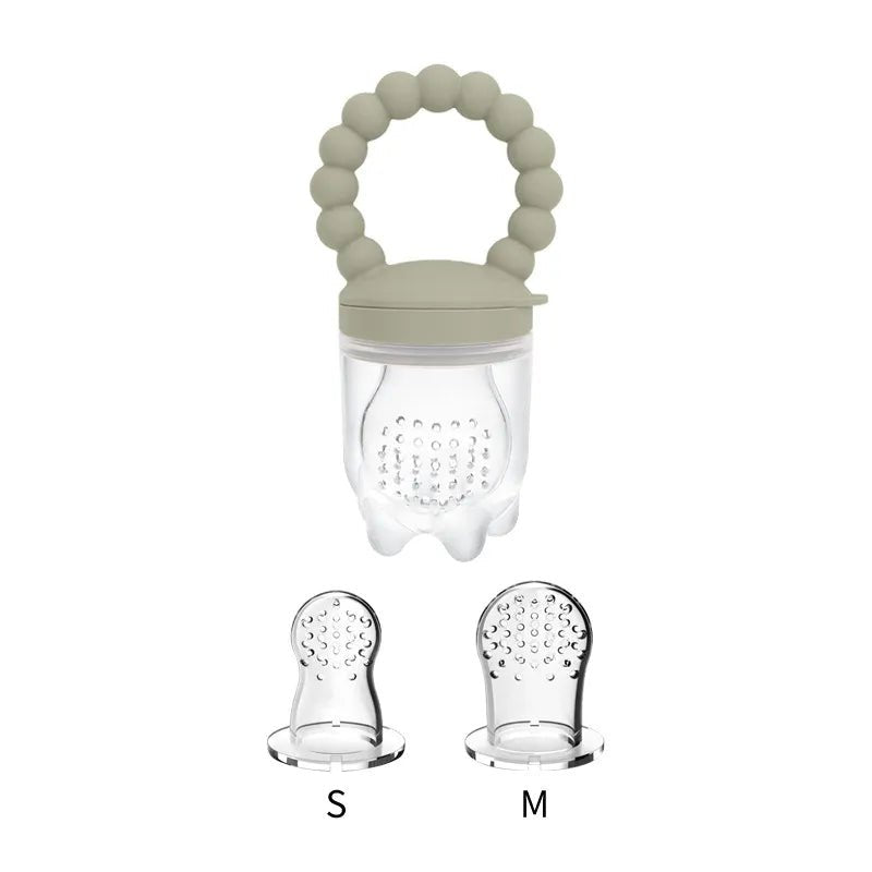 Baby Fruit Feeder Pacifier - Silicone Mesh Bag for Teething