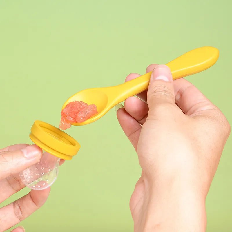Baby Fruit Feeder Pacifier - Silicone Mesh Bag for Teething