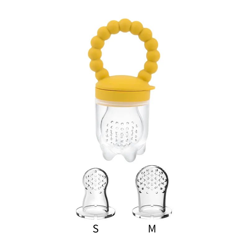 Baby Fruit Feeder Pacifier - Silicone Mesh Bag for Teething