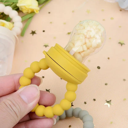 Baby Fruit Feeder Pacifier - Silicone Mesh Bag for Teething