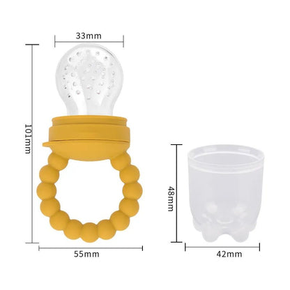 Baby Fruit Feeder Pacifier - Silicone Mesh Bag for Teething