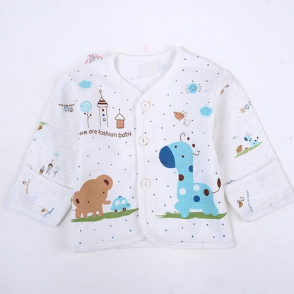 5PCS baby girl 0-3M Spring summer print cartoon newborn clothing gift set