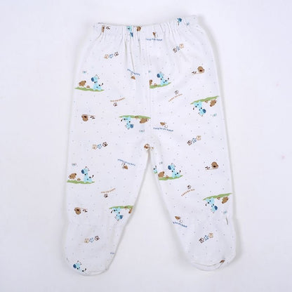 5PCS baby girl 0-3M Spring summer print cartoon newborn clothing gift set
