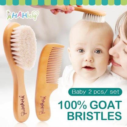 2pcs Baby Hair Brush & Comb Set for Newborn