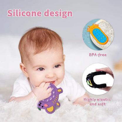 Remote Control Shape Teether: Baby Gum Relief Toy