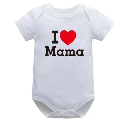 Newborn Letter Print Romper - Unisex 0-12M