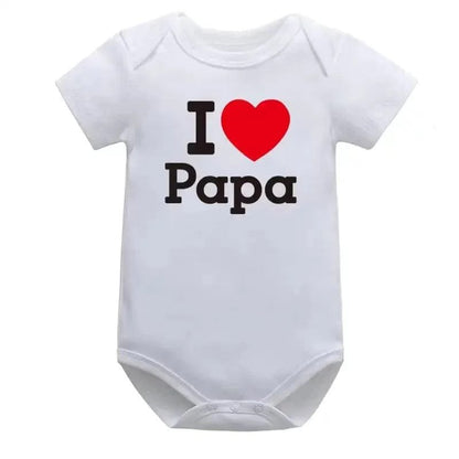 Newborn Letter Print Romper - Unisex 0-12M