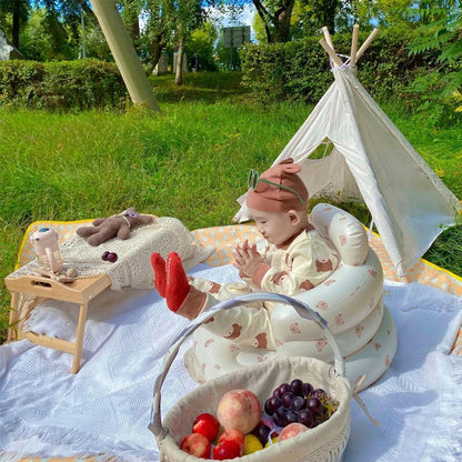 Baby Inflatable Sofa – Portable PVC Bath & Floor Seat
