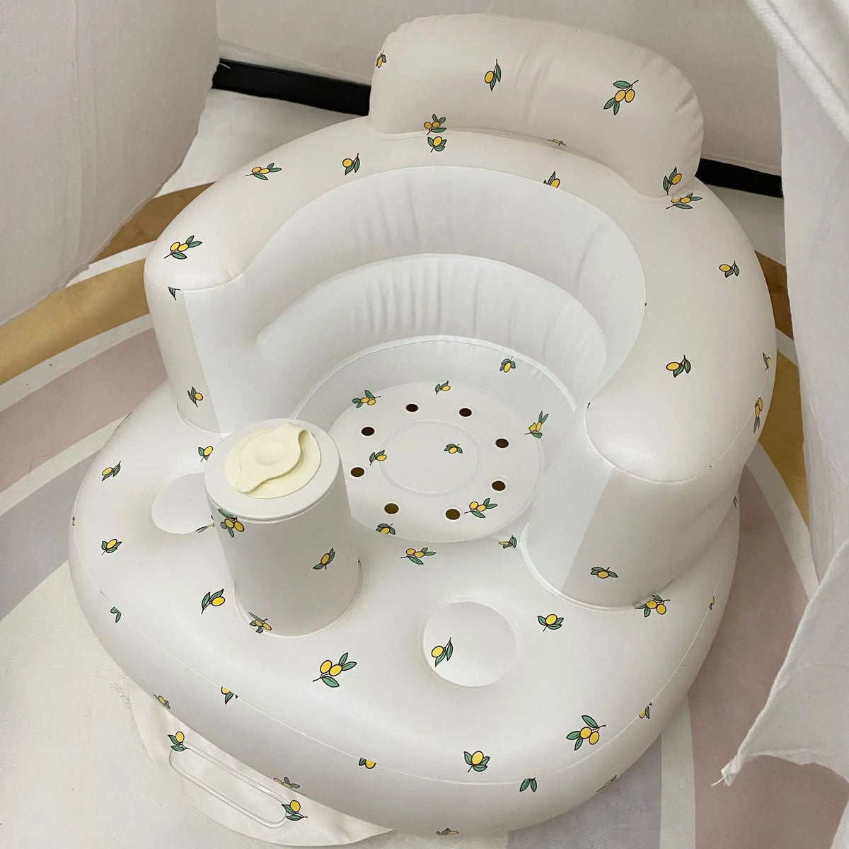 Baby Inflatable Sofa – Portable PVC Bath & Floor Seat