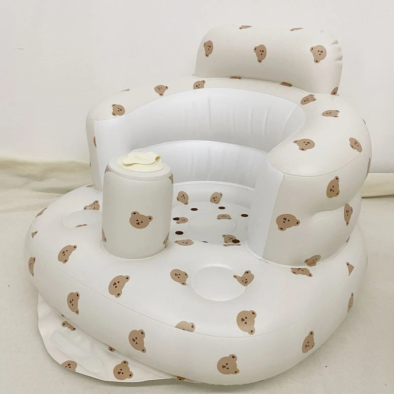 Baby Inflatable Sofa – Portable PVC Bath & Floor Seat